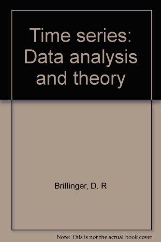 Time series: Data analysis and theory (Holden-Day series in time series analysis)