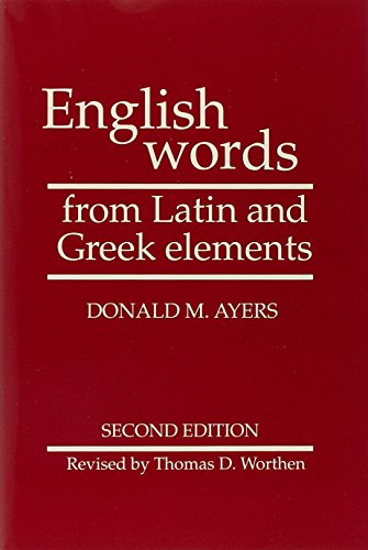 Book Cover English Words from Latin and Greek Elements