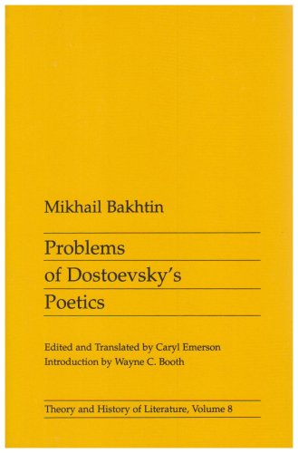 Book Cover Problems of Dostoevsky’s Poetics (Theory and History of Literature)