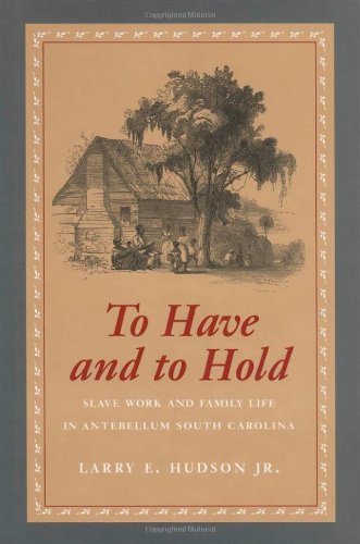 To Have and to Hold: Slave Work and Family Life in Antebellum South Carolina