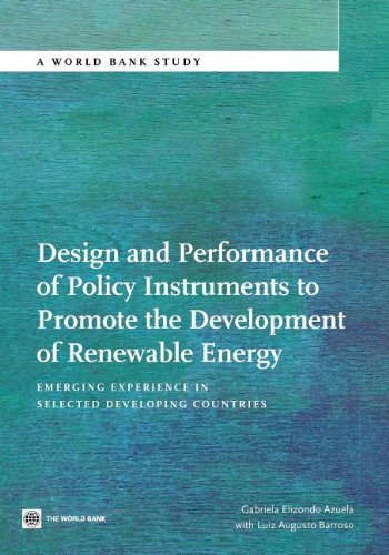 Design and Performance of Policy Instruments to Promote the Development of Renewable Energy: Emerging Experience in Selected Developing Countries (World Bank Studies)