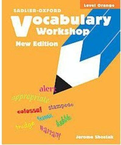 Book Cover Vocabulary Workshop, Level Orange