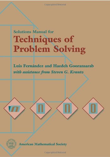 Solutions Manual for Techniques of Problem Solving