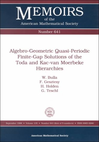 Algebro-Geometric Quasi-Periodic Finite-Gap: Solutions of the Toda and Kac-Van Moerbeke Hierarchies (Memoirs of the American Mathematical Society)