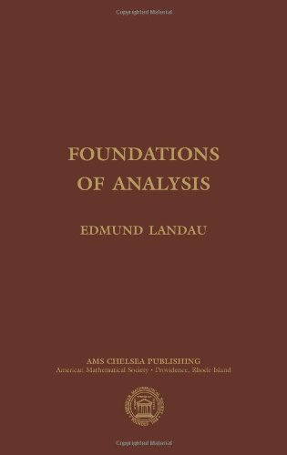 Book Cover Foundations of Analysis (Ams Chelsea Publishing)