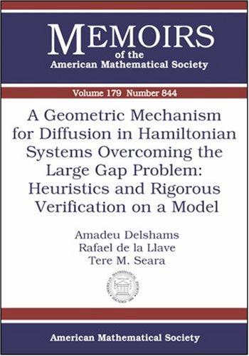 A Geometric Mechanism for Diffusion in Hamiltonian Systems Overcoming the Large Gap Problem: Heuristics and Rigorous Verification on a Model (Memoirs of the American Mathematical Society)