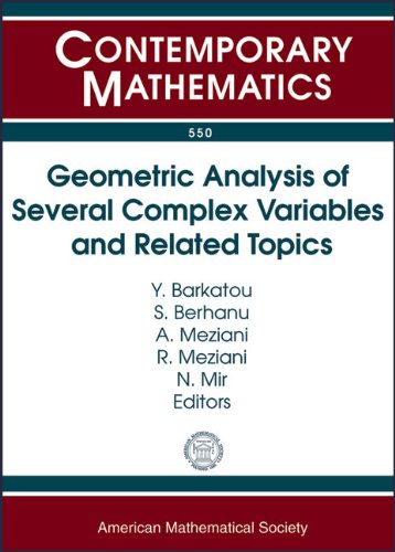 Geometric Analysis of Several Complex Variables and Related Topics: Marrakesh Workshop May 10-14, 2010, Marrakesh, Morocco (Contemporary Mathematics)
