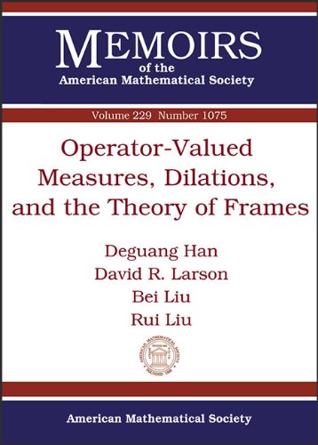 Operator-Valued Measures, Dilations, and the Theory of Frames (Memoirs of the American Mathematical Society)