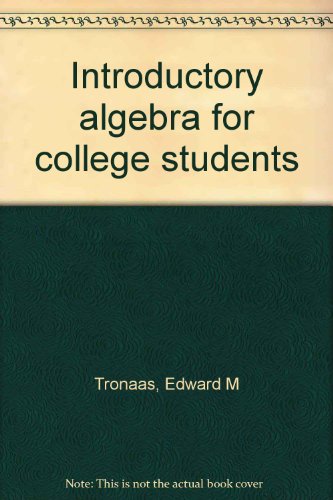 Introductory algebra for college students