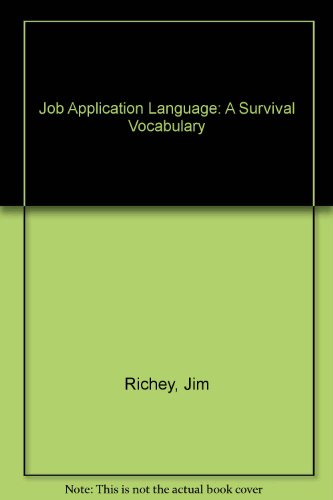 Job Application Language: A Survival Vocabulary