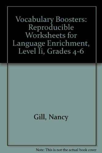 Vocabulary Boosters: Reproducible Worksheets for Language Enrichment, Level 2, Grades 4-6