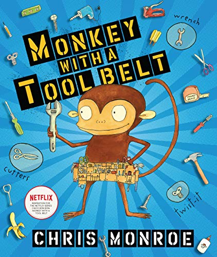 Book Cover Monkey with a Tool Belt