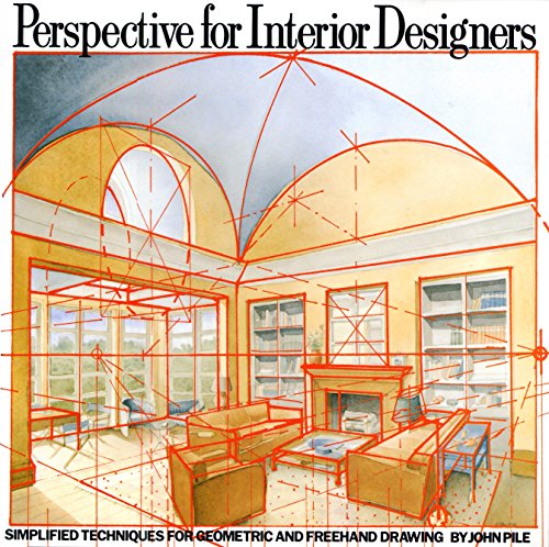 Book Cover Perspective for Interior Designers: Simplified Techniques for Geometric and Freehand Drawing
