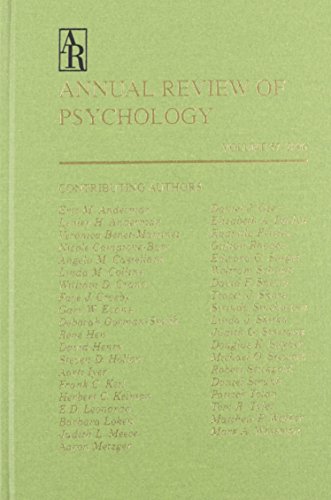 Annual Review of Psychology, Volume 57. 2006