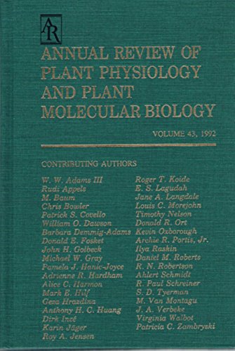 Annual Review of Plant Physiology and Plant Molecular Biology: 1992 (Annual Review of Plant Biology)