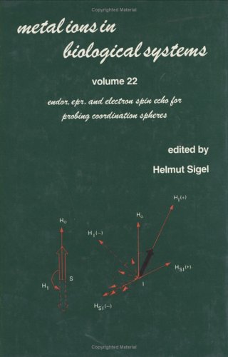 Metal Ions in Biological Systems: Volume 22: Endor: EPR, and Electron Spin Echo for Probing Coordination Spheres