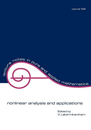 nonlinear analysis and applications (Lecture Notes in Pure and Applied Mathematics)