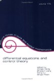 Differential Equations and Control Theory (Lecture Notes in Pure and Applied Mathematics)