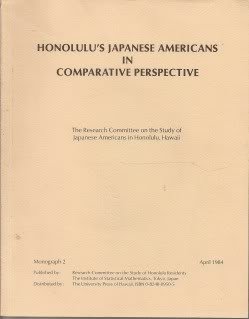Honolulu's Japanese Americans in Comparative Perspective
