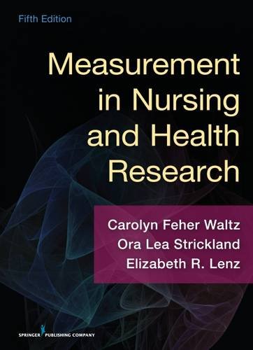 Book Cover Measurement in Nursing and Health Research, Fifth Edition