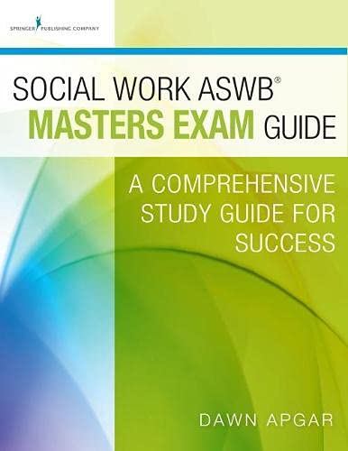 Book Cover Social Work ASWB Masters Exam Guide: A Comprehensive Study Guide for Success