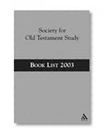 Society for Old Testament Study Booklist 2003