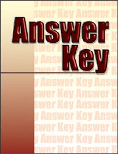 Printreading for Heavy Commercial Construction Answer Key