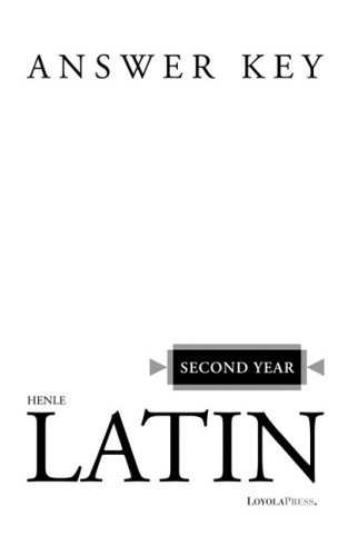 Book Cover Henle Second Year Latin - Answer Key