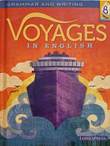 Book Cover Voyages in English; Grammar and Writing, Grade Level 8, c 2018, 9780829442984, 0829442987