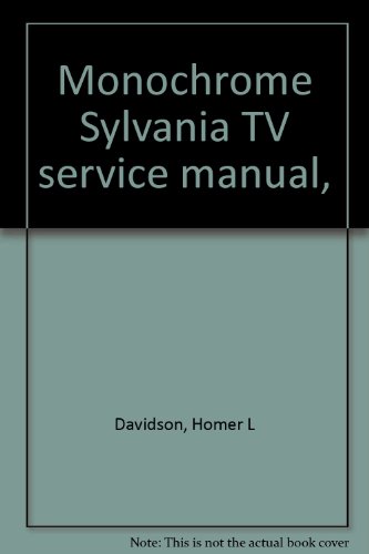 Monochrome Sylvania TV service manual,