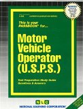 Book Cover Motor Vehicle Operator (Career Examination Series)