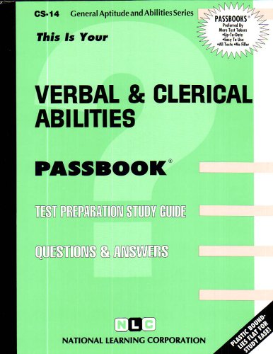 VERBAL AND CLERICAL ABILITIES (General Aptitude and Abilities Series) (Passbooks)