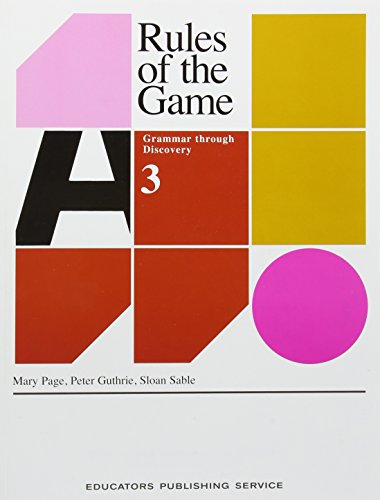 Book Cover Rules of the Game 3