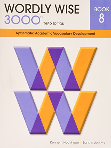 Book Cover Wordly Wise 3000 Book 8: Systematic Academic Vocabulary Development