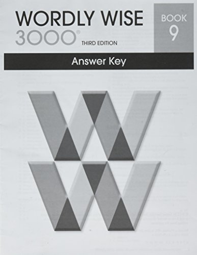 Book Cover Wordly Wise 3000 Book 9 Answer Key  Booklet (Systematic Academic Vocabulary Development)
