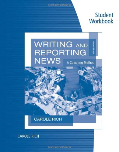 Book Cover Student Workbook for Rich's Writing and Reporting News: A Coaching Method, 7th