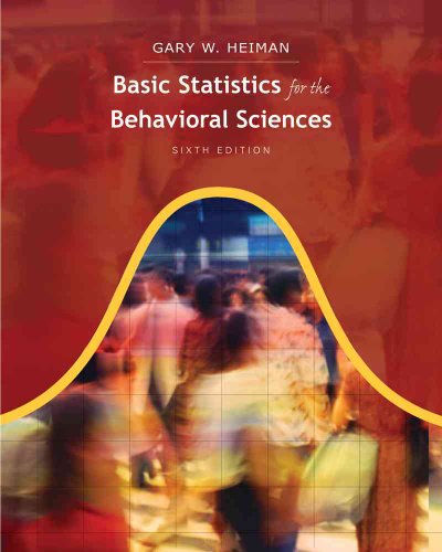 Basic Statistics for the Behavioral Sciences, 6th Edition