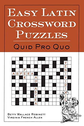 Book Cover Easy Latin Crossword Puzzles