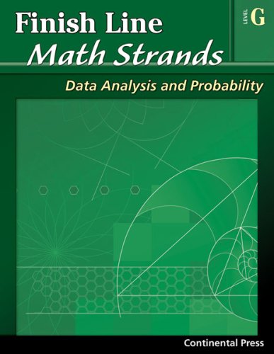 Math Workbooks: Finish Line Math Strands: Data Analysis and Probability, Level G - 7th Grade