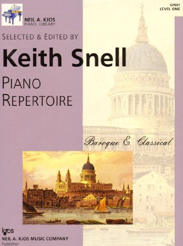 Book Cover GP601 - Piano Repertoire - Baroque & Classical - Level 1