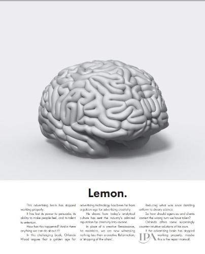Book Cover Lemon. How the advertising brain turned sour.