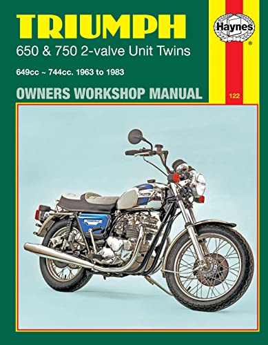 Book Cover Triumph 650 & 750 2-valve Unit Twins (63 - 83) Haynes Repair Manual