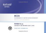 F4 Corporate and Business Law CL (UK) - Pocket Notes