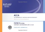 F4 Corporate and Business Law CL (Glo) - Pocket Notes