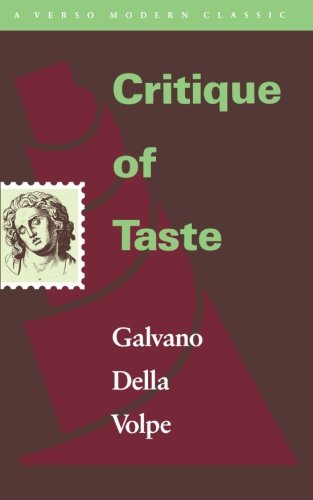 Book Cover Critique of Taste (Verso Modern Classics)