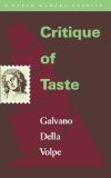 Critique of Taste (Verso Modern Classics)