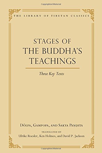 Book Cover Stages of the Buddha's Teachings: Three Key Texts (Library of Tibetan Classics)