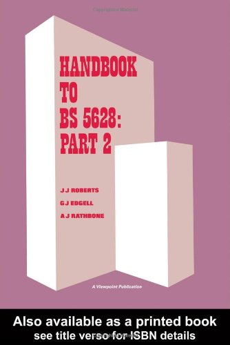 Handbook to BS 5628: Part 2: Structural use of reinforced and prestressed masonry