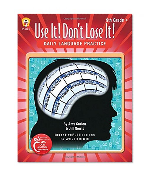 Book Cover Daily Language Practice 9th Grade +: Use It! Don't Lose It!