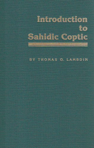 Introduction to Sahidic Coptic